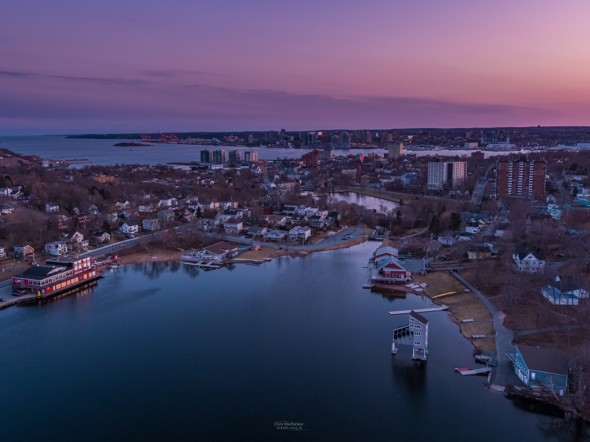 Banook Droned Sunset